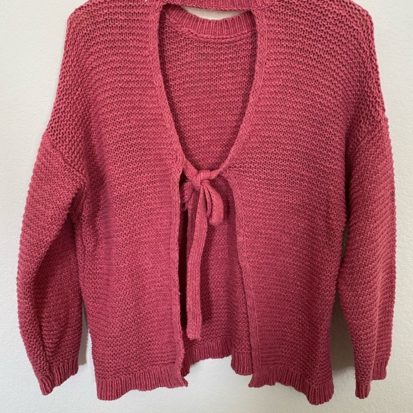 Women’s aerie open back knit sweater - Picture 4 of 5